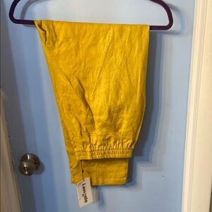 Laovanln Linen Pant - Mustard/Yellow